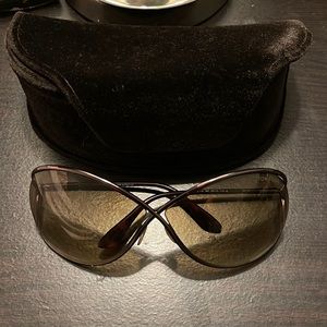 Tom Ford Butterfly Sunglasses in brown gradient